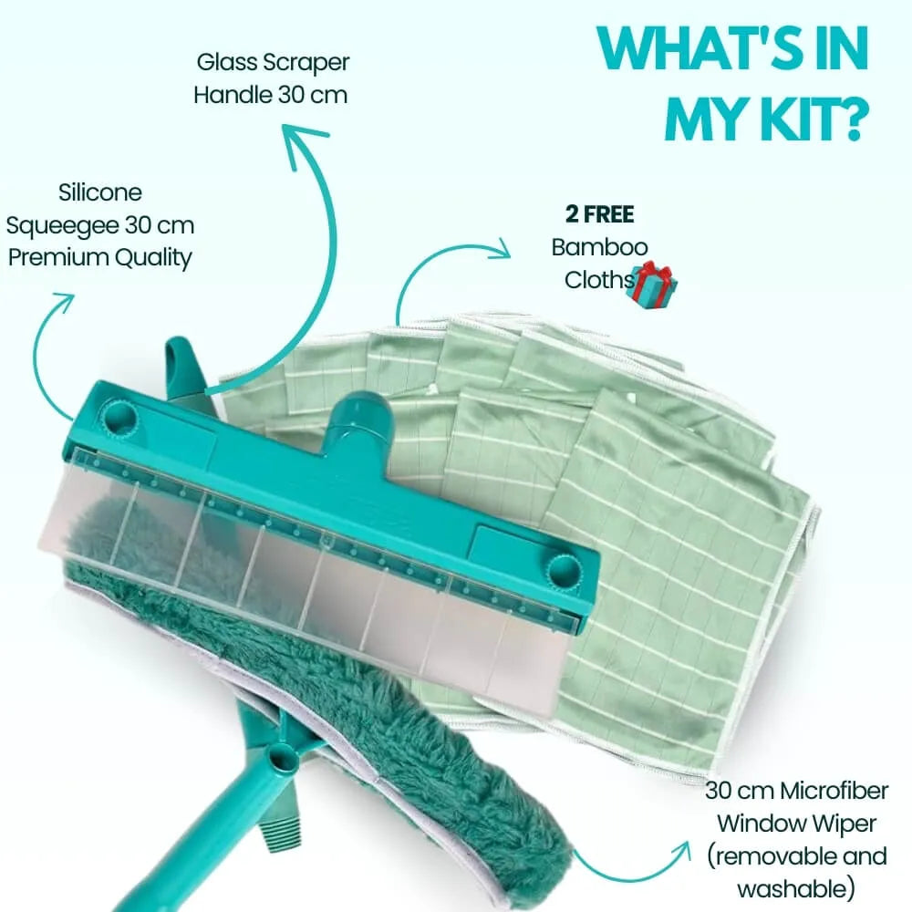 AquaSwipe™ Recyclable Silicone Window Squeegee Kit